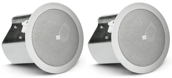 Pair JBL CONTROL 14C/T 4" 25w 70v In-Ceiling Speakers For Restaurant/Bar/Cafe