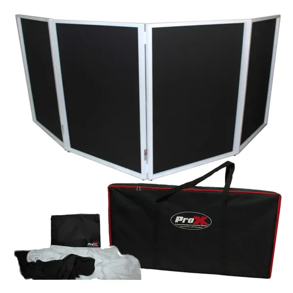 ProX XF-4X3048W MK3 White Aluminum Four Panel Scrim Facade Package idjnow