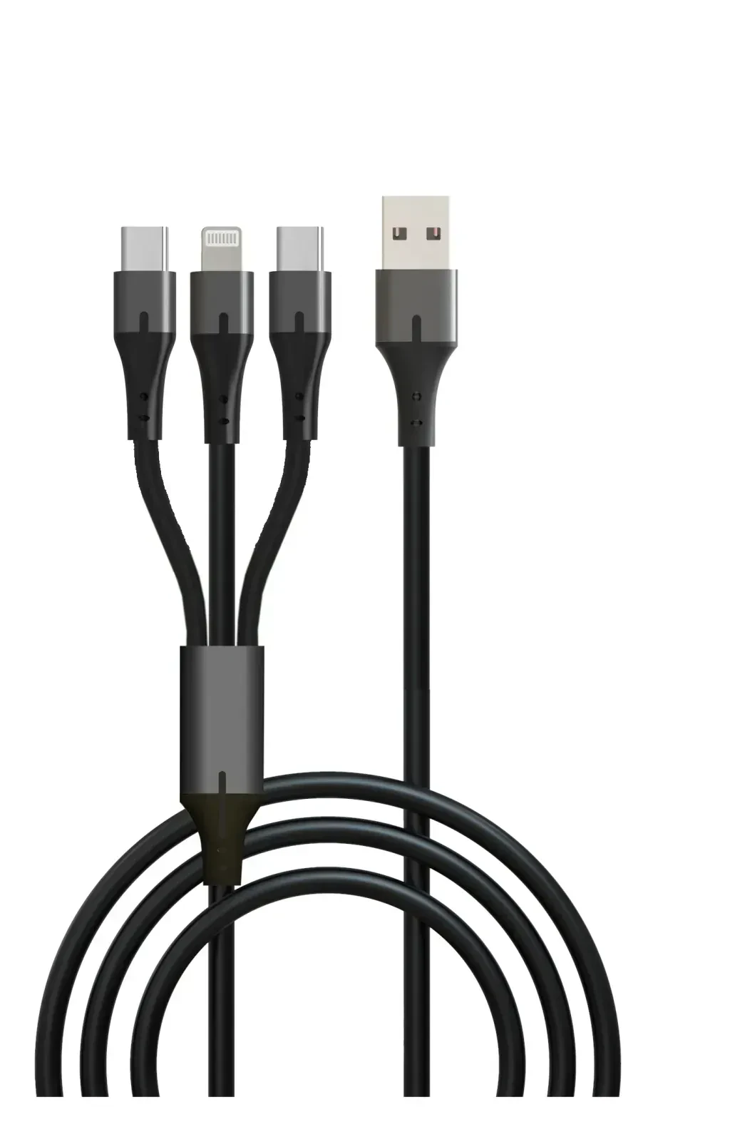 USB-кабель GoPower 00-00028390 GP21-3-1-1.2M Black 1.2 м