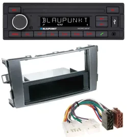 Blaupunkt USB AUX Bluetooth MP3 Autoradio für Toyota Auris 07-12 anthrazit-grau