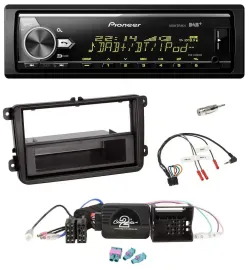 Pioneer Bluetooth USB DAB Lenkrad Autoradio für VW Passat Polo Scirocco Sharan T