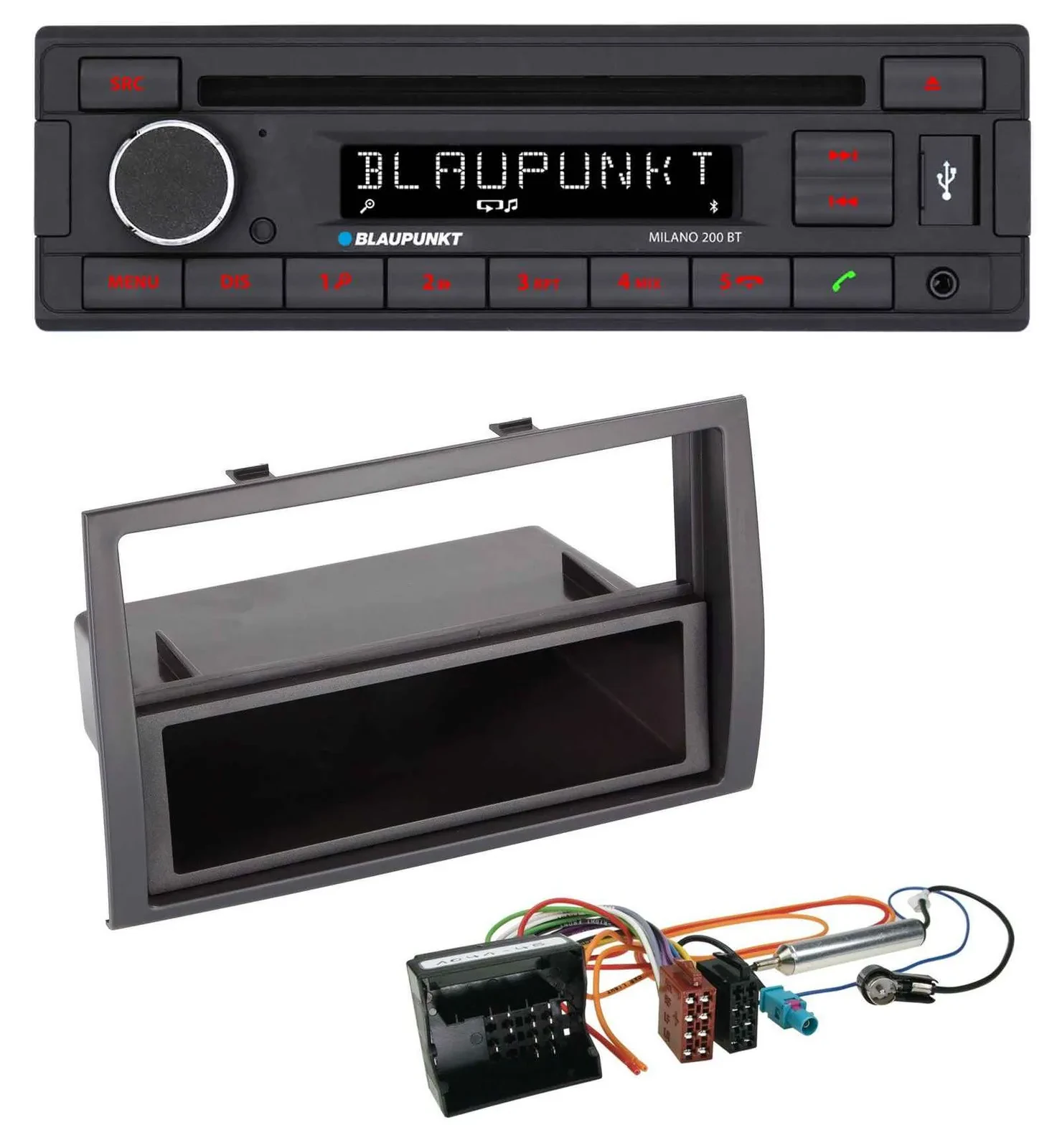 Blaupunkt MP3 USB CD Bluetooth AUX Autoradio für Citroen Jumper 2006-2011 Quadlo