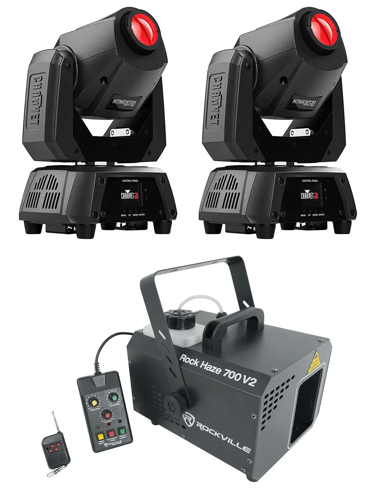 Комплект светового оборудования Chauvet DJ Intimidator Spot 160 + ROCKHAZE 700