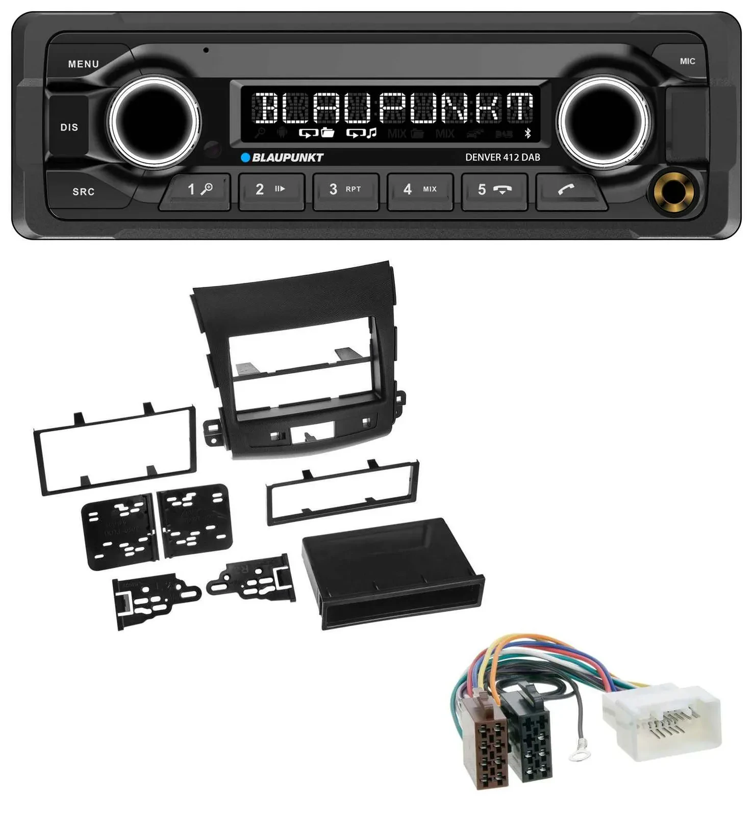 Blaupunkt Bluetooth DAB MP3 USB Autoradio für Citroen C-Crosser Mitsubishi Outla