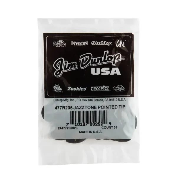 Медиаторы Dunlop 477R205 Jazztone Point Tip 1.0 (36 штук)