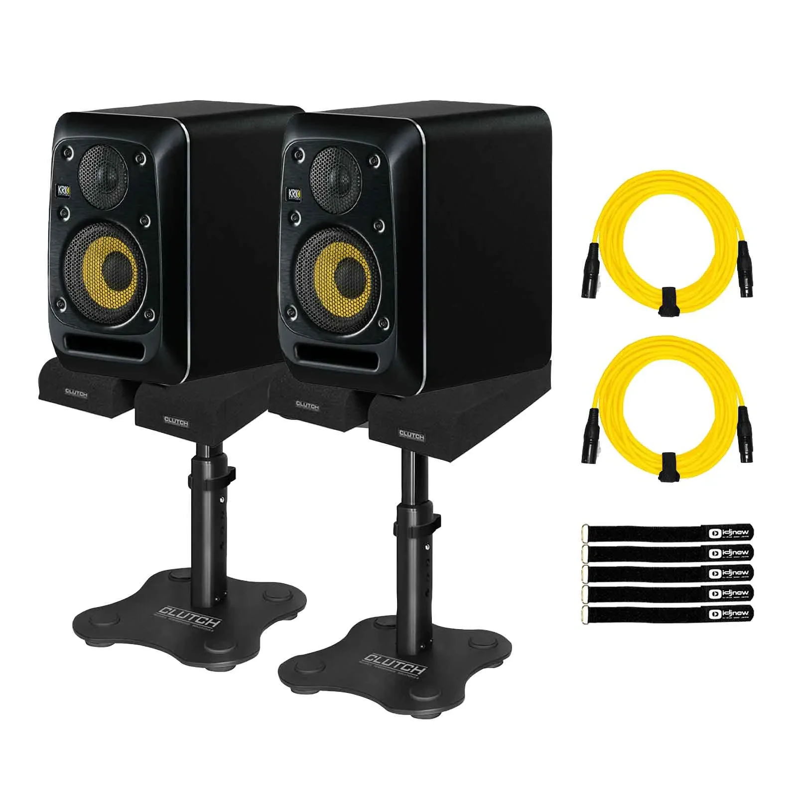 KRK V4 Series 5 4" Studio Monitor 2-Pack with Desktop Stands Package