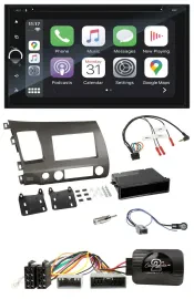Blaupunkt USB DAB Bluetooth 2DIN TMC Lenkrad Navigation für Honda Civic 06-10 Hy