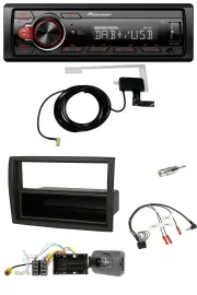 Автомагнитола Pioneer 1-DIN MP3 DAB USB для Citroen Jumper (2014–2021) черный с поддержкой управления на руле