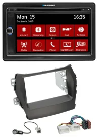 Автомагнитола для Hyundai Santa Fe Blaupunkt 2DIN Bluetooth DAB USB DVD MP3