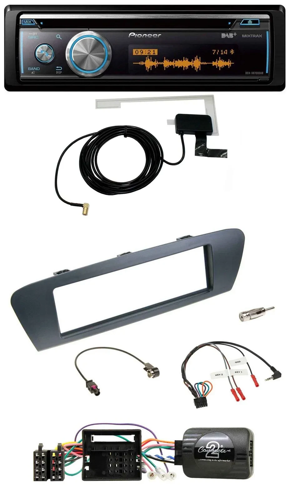 Автомагнитола для Renault Grand Scenic Pioneer Bluetooth DAB USB CD
