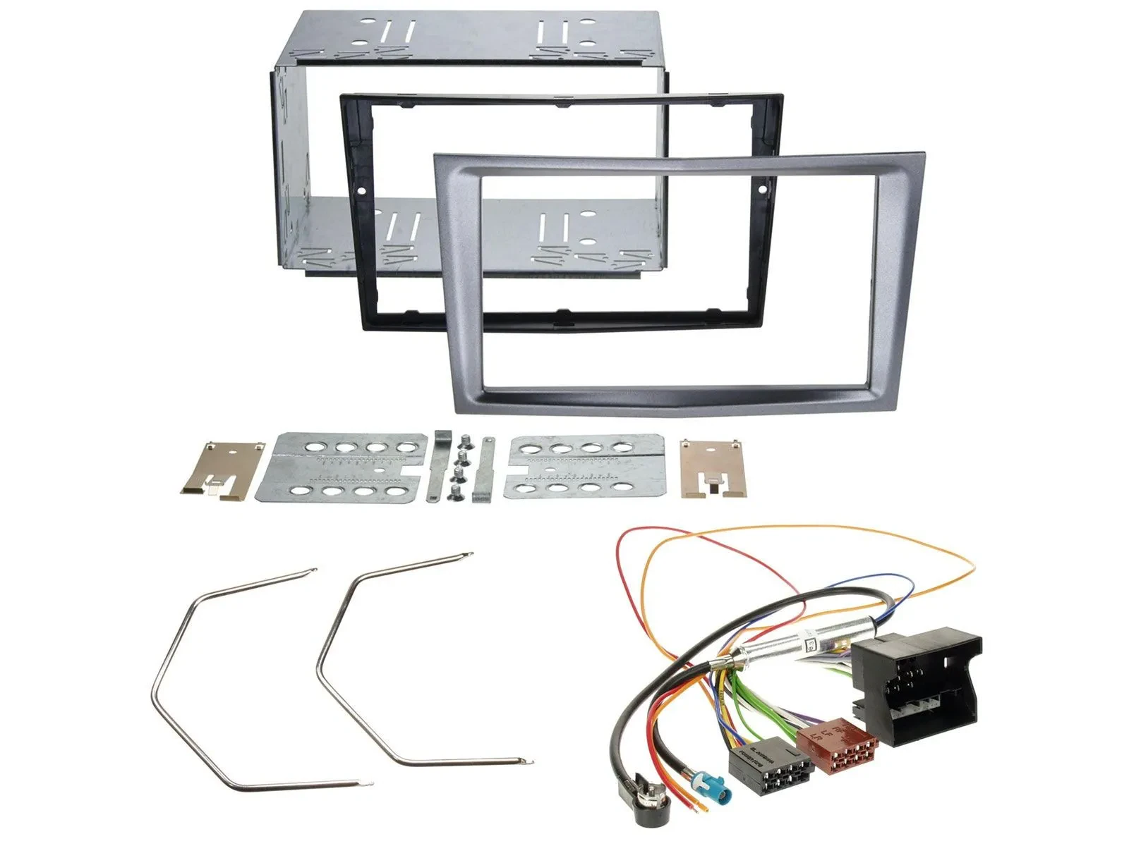 Einbauset Doppel DIN Autoradio für Opel Antara Astra H Zafira B charcoal