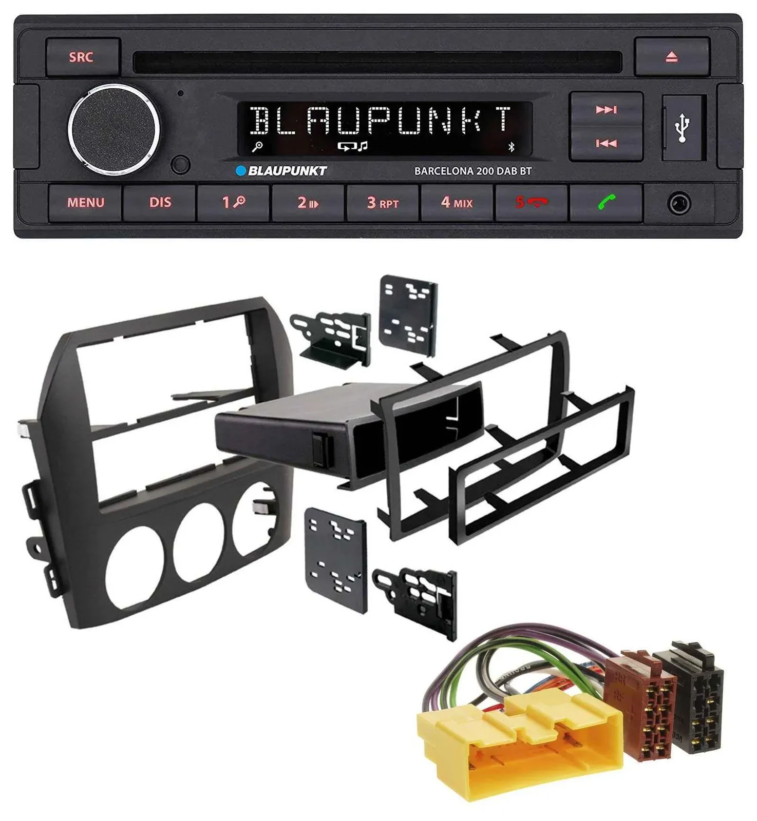 Blaupunkt USB DAB CD Bluetooth MP3 Autoradio für Mazda MX-5 (2005-2008)