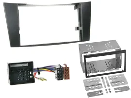 Einbauset Doppel DIN Autoradio für Mercedes E-Klasse W211 02-09