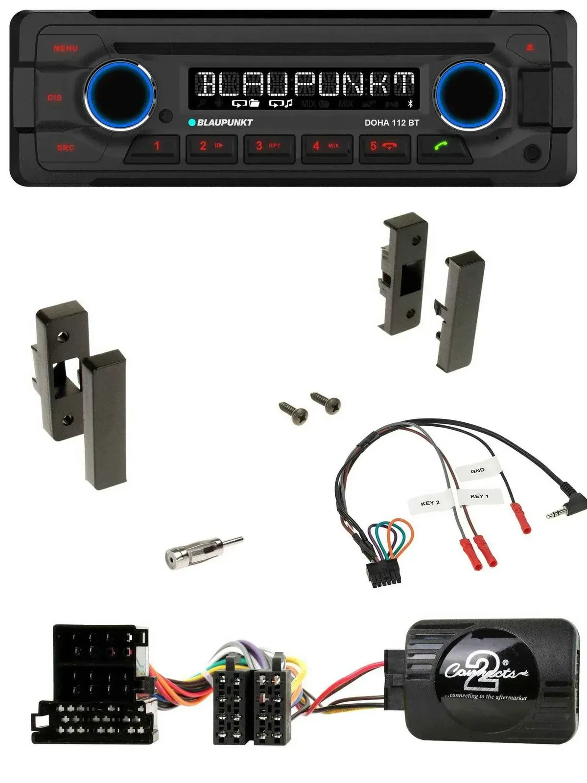 Blaupunkt Lenkrad MP3 CD Bluetooth USB Autoradio für Audi A3 8L 1996-2000