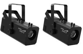 (2) Chauvet DJ Gobo Zoom 2 LED DMX Custom Gobo Projectors w/Manual Rotation Knob