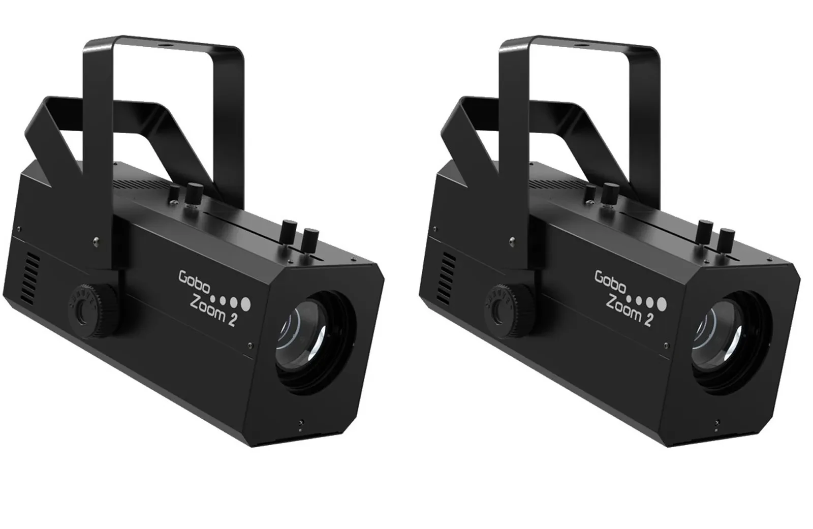 (2) Chauvet DJ Gobo Zoom 2 LED DMX Custom Gobo Projectors w/Manual Rotation Knob