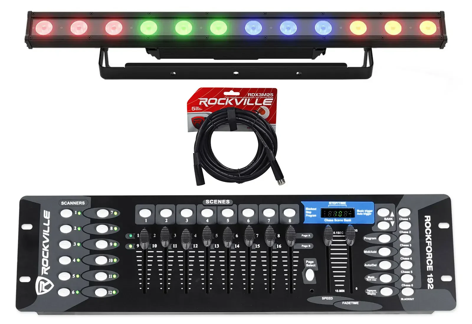 Светодиодный прибор Chauvet DJ COLORband Q4 IP с DMX-пультом и кабелем