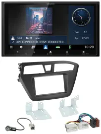 Kenwood Bluetooth 2DIN USB DAB MP3 Autoradio für Hyundai i20 (2014-2020)