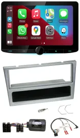 Kenwood Lenkrad USB DAB Bluetooth Autoradio für Opel Corsa C 2000-2004 silber