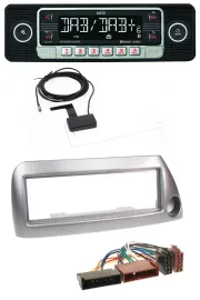 Dietz DAB Bluetooth USB MP3 Autoradio für Ford Ka bis 2008 silber-metallic