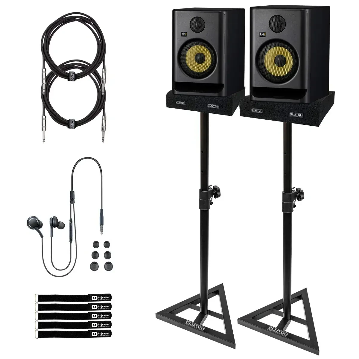 Активный студийный монитор KRK Rokit 7 Generation 5 Black с аксессуарами (пара)