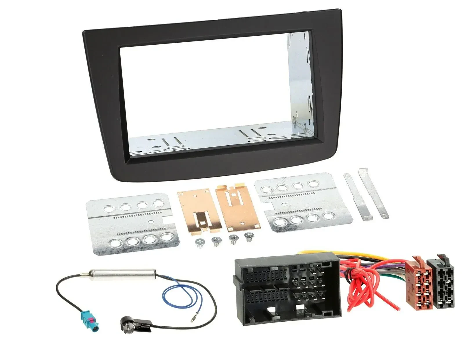 Einbauset Doppel DIN Autoradio für Alfa Romeo Mito 955 ab 14 schwarz