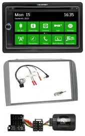 Blaupunkt Bluetooth 2DIN Lenkrad DAB USB TMC Navigation für Alfa Romeo 147 GT 04