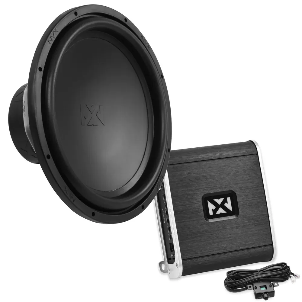 NVX VAD10001 | 1000W Class-D Monoblock Amplifier with 15" Subwoofer