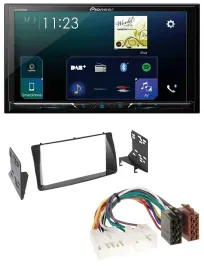 Pioneer MP3 Bluetooth USB 2DIN DAB Autoradio für Toyota Corolla E12U/E12J 2001-2