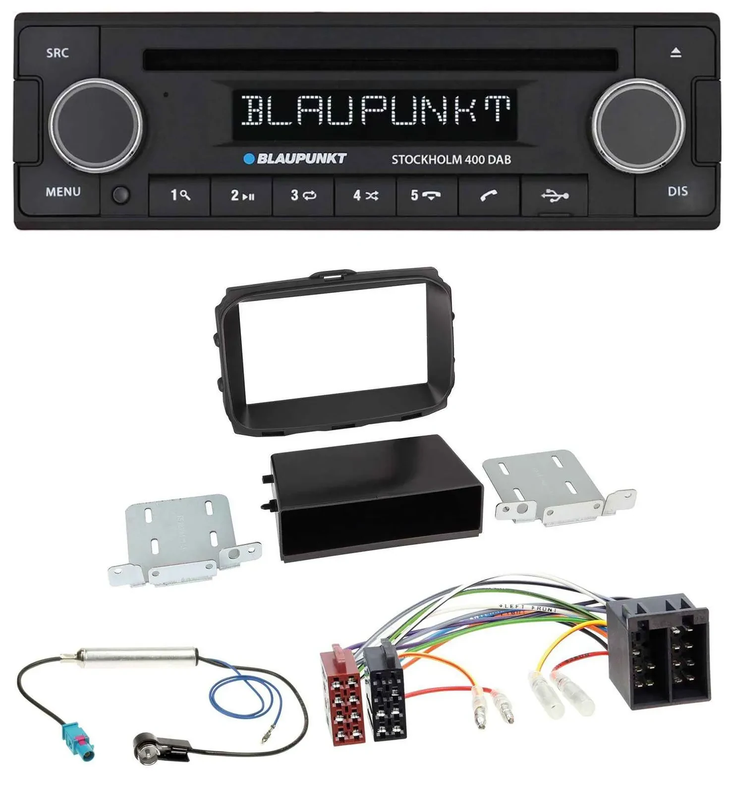Автомагнитола для Alfa Romeo Giulietta (2013–2021) Blaupunkt CD, USB, Bluetooth, DAB, MP3