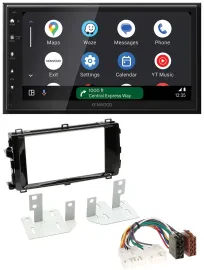 Kenwood DAB Bluetooth USB MP3 2DIN Autoradio für Toyota Auris (ab 2013)