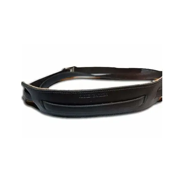 Ремень для гитары Rickenbacker Vintage Leather Guitar Strap Black