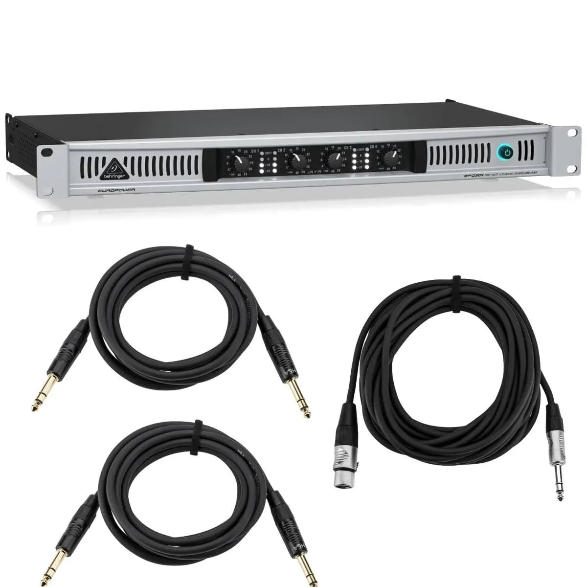 Behringer Behringer Europower EPQ304 Professional Stereo Power Amplifier with Ac