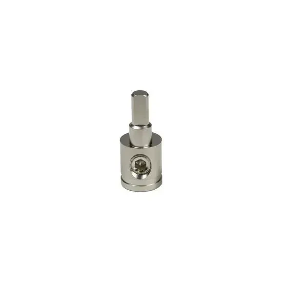Переходник питания Stinger SSGA104 0ga вход → 4ga pin, хром