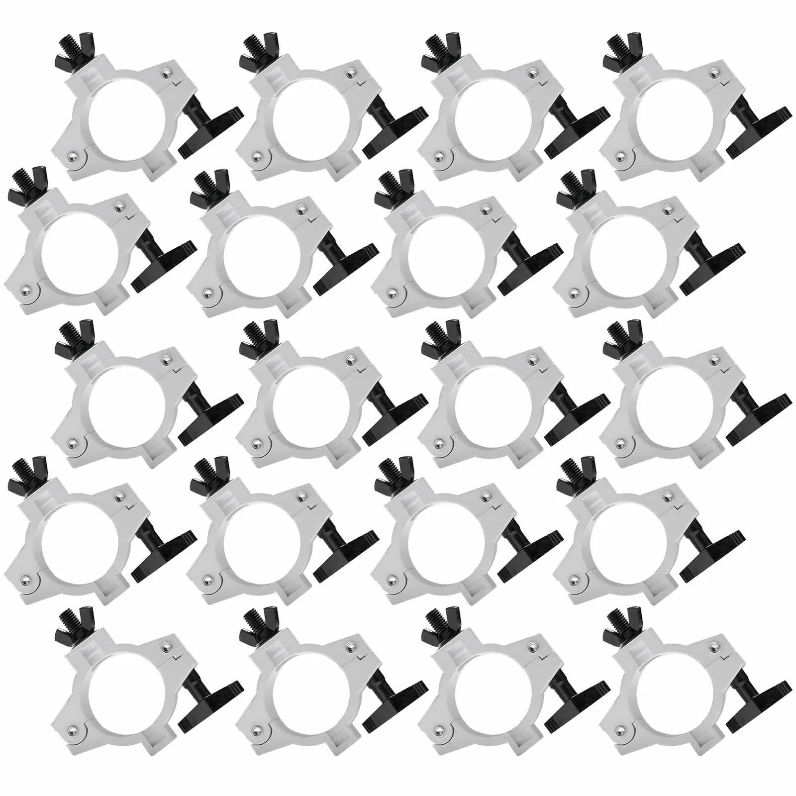 (20) ADJ O Slim Pearl O-Clamps