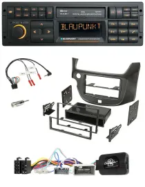 Blaupunkt USB DAB SD Lenkrad Bluetooth Autoradio für Honda Jazz ab 2014 dunkelgr