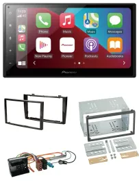 Pioneer USB MP3 DAB 2DIN Bluetooth Autoradio für Peugeot 308 2007-09 schwarz