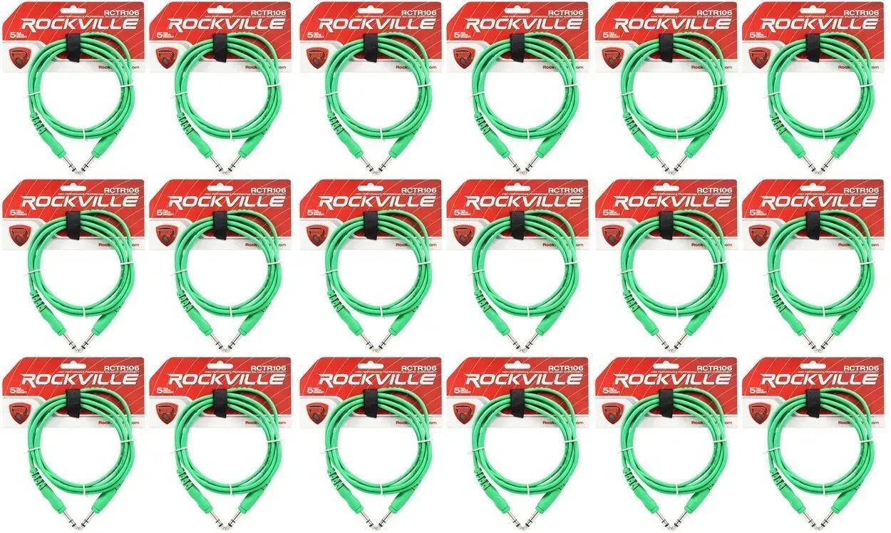 Коммутационный кабель Rockville RCTR106G Green 1.8 м (18 штук)