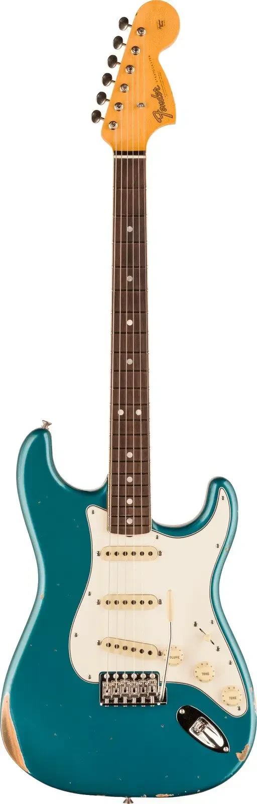 Электрогитара Fender Custom Shop 1967 Stratocaster Relic Aged Ocean Turquoise с кейсом