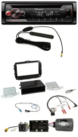 Pioneer CD USB Lenkrad DAB MP3 Autoradio für Alfa Giulietta 13-21 piano-schwarz