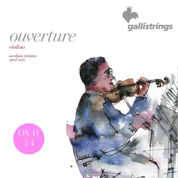 Струны для скрипки 3/4 Galli Strings OV41 серия Ouverture