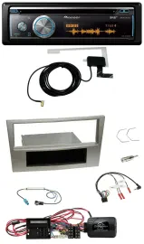 Pioneer Bluetooth DAB Lenkrad USB CD Autoradio für Opel Corsa D satin-stone 09-1