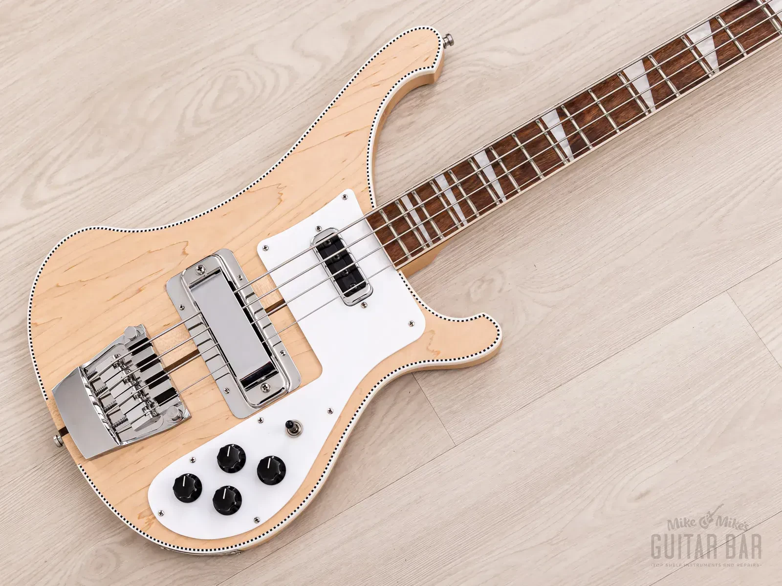 2022 Rickenbacker 4003 CB Satin Mapleglo Checkerboard Binding, Near-Mint