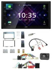 JVC DAB 2DIN Lenkrad Bluetooth USB Autoradio für KIA Carnival II VQ 2006-2011
