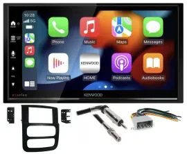2002-2008 Dodge Ram 1500 Kenwood Double DIN Bluetooth Car Stereo Upgrade