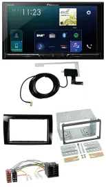 Pioneer 2DIN DAB USB MP3 Bluetooth Autoradio für Fiat Bravo (ab 2007)