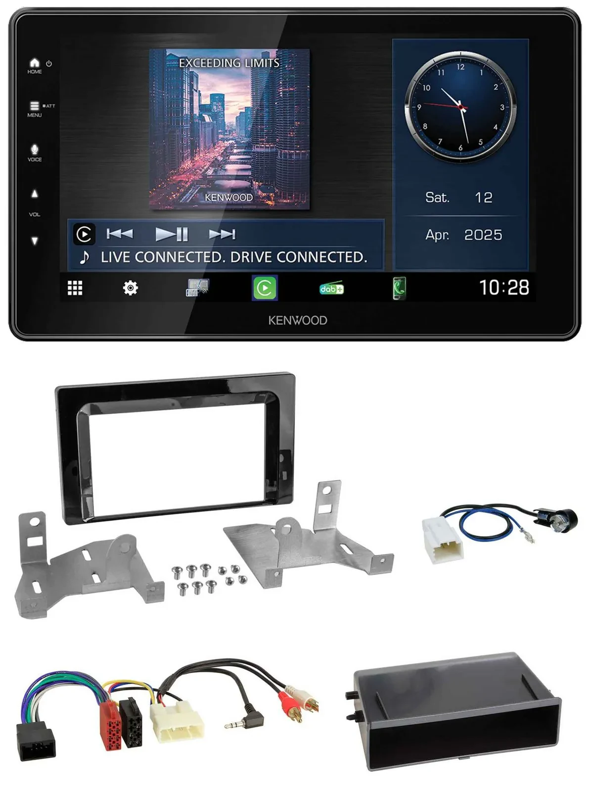 Kenwood MP3 Bluetooth USB DAB Autoradio für Toyota Aygo (AB7, ab 2022)