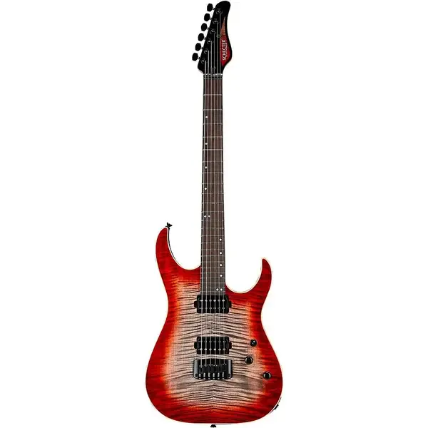 Электрогитара Schecter Custom Shop Sunset 24-6 Hipshot Red Stain Black Burst