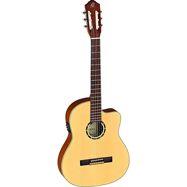 Классическая гитара с подключением Ortega Family RCE125SN Thinline Satin Natural