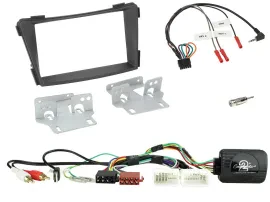 Radioset Lenkradadapter Doppel DIN Autoradio für Hyundai i40 11-19 AUX USB schwa